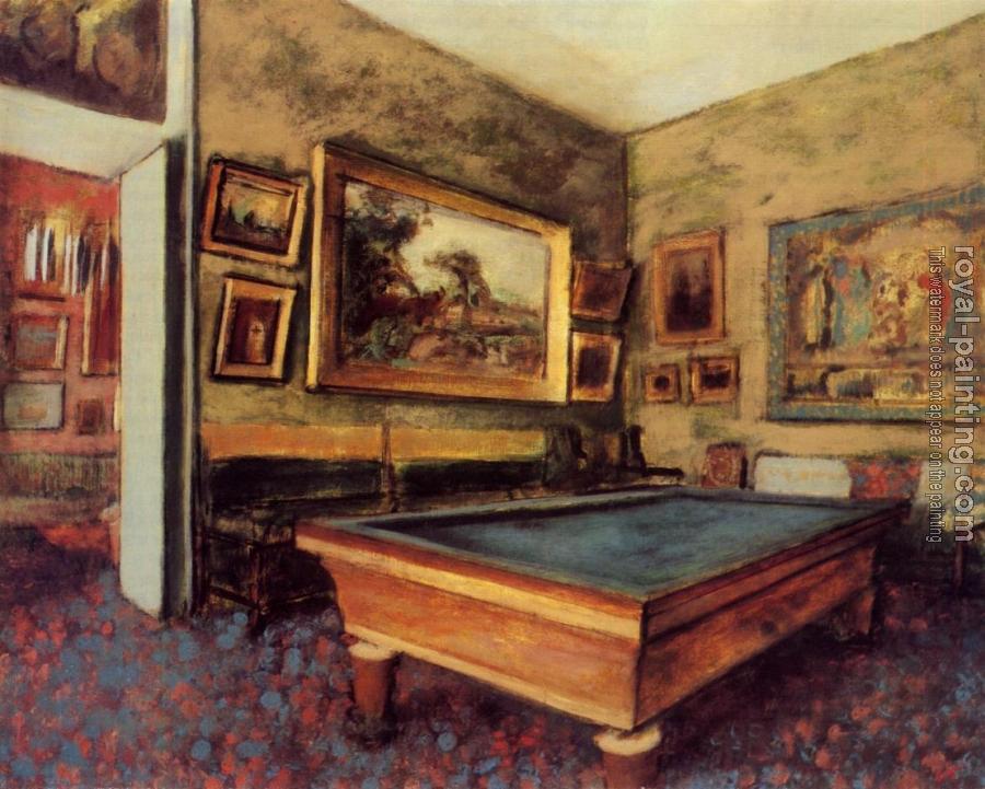 Edgar Degas : The Billiard Room at Menil Hubert